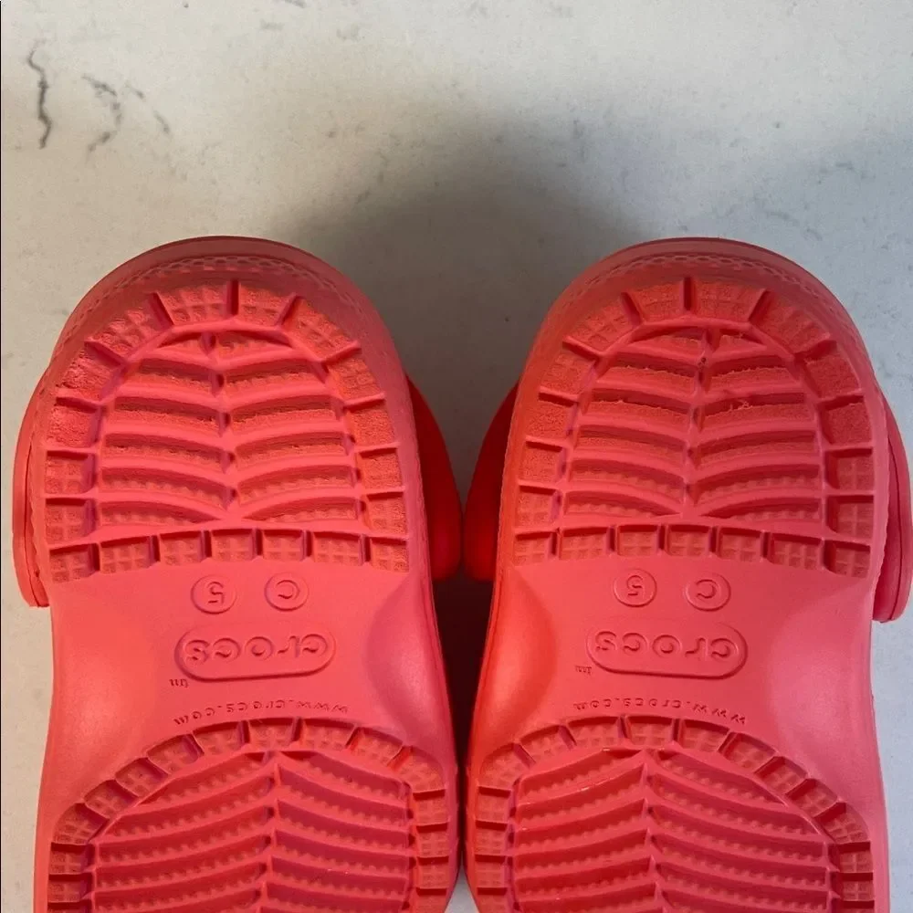 Crocs Toddler Classic Clog Size 5 Coral - Neon Watermelon? Style # 206990